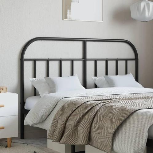 vidaXL Tête de lit métal noir 150 cm, Maison & Meubles, Chambre à coucher | Lits, Neuf, Envoi