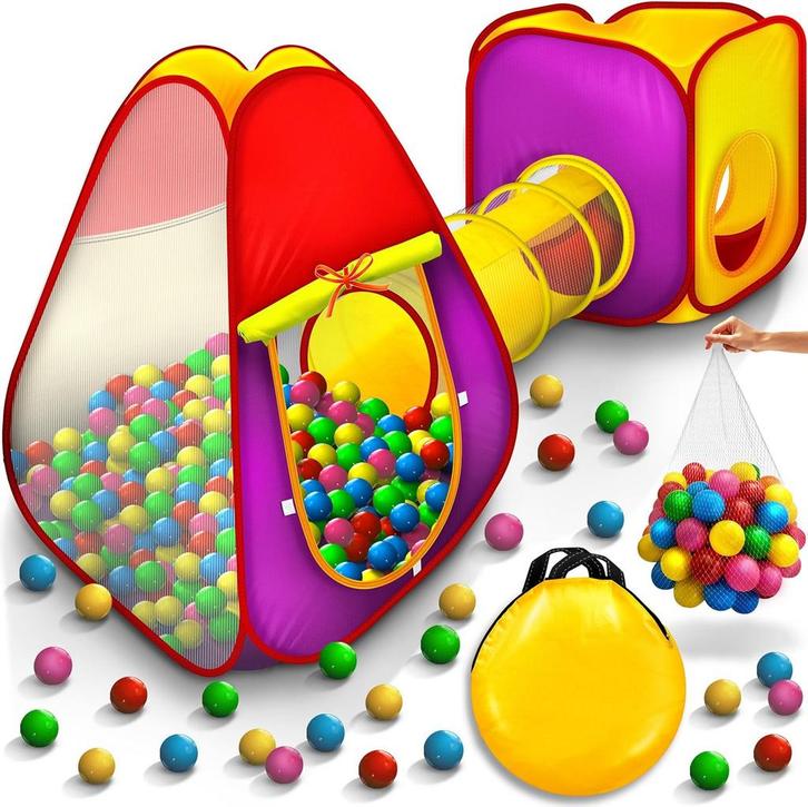 Speeltent - Kindertent - Speelhuisje - Met ballen - KIDUKU®, Kinderen en Baby's, Speelgoed | Speeltenten, Nieuw, Verzenden