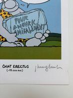 Philippe Geluck - 1 Silkscreen - Le Chat - Chat Erectus, Nieuw