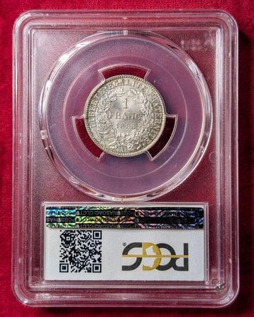 France. 1 Franc 1888-A Ceres - PCGS MS65