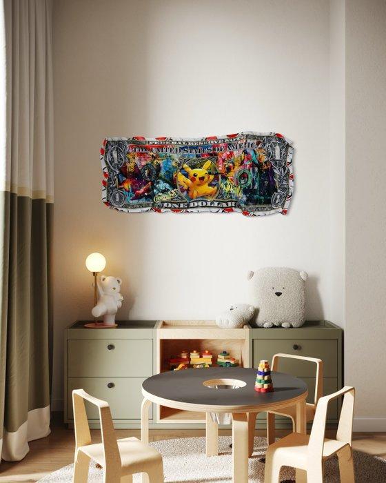 SOYZ BANK (1988) x NOBLE$$ (1990) - 1$ Pikachu Buck by, Antiquités & Art, Art | Objets design