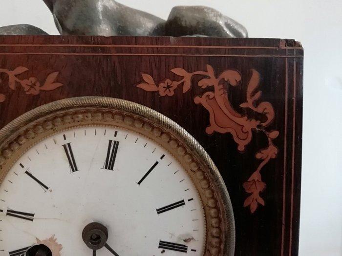 Pendule - Hout, Messing - 1850-1900, Antiek en Kunst, Antiek | Klokken