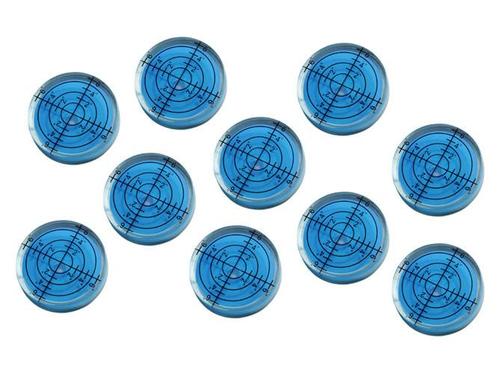 Set van 10 ronde waterpasjes (32x7 mm, blauw), Bricolage & Construction, Outillage | Autres Machines, Envoi