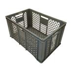 Stapelkrat 600×400×320 mm – Geperforeerd – PP – Grijs –, Ophalen of Verzenden, Nieuw