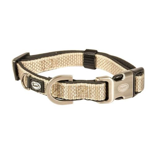 Duvo North halsband Nylon 40-65/25mm taupe, Dieren en Toebehoren, Hondenhalsbanden en Penningen, Nieuw