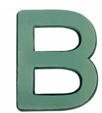 Letter b van steekschuim met bodem premier , passen niet op, Huis en Inrichting, Woonaccessoires | Kunstplanten en Kunstbloemen