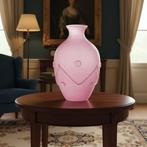 Made in Italy - Vaas - in Vetro Effetto Scavo - roze kleur, Antiek en Kunst, Antiek | Glaswerk en Kristal