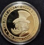 Uncle Scrooge - 1 First Cent Gold-Plated Coin, Verzamelen, Disney, Nieuw