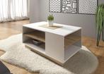Salontafel Ashley - Wit - Eiken - 100 cm, Huis en Inrichting, Verzenden, Nieuw, 50 tot 100 cm, Minder dan 50 cm