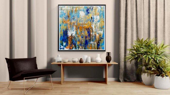 Luc Mora - Or blue - XXL, Antiquités & Art, Art | Objets design