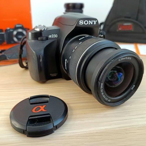 Sony A230 + Sony SAM 18-55 mm 3.5/5.6 + zoom 28-210 mm, Audio, Tv en Foto, Fotocamera's Digitaal