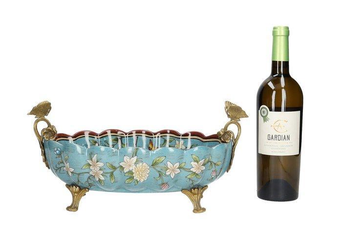 Schaal - Porselein, Brons - Bowl, Antiek en Kunst, Kunst | Designobjecten