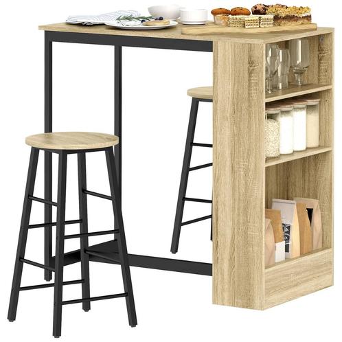TRUUSK Bartafel Met Barkruk Set - 3-dlg. Bartafel-Set Met Ke, Huis en Inrichting, Barren, Verzenden