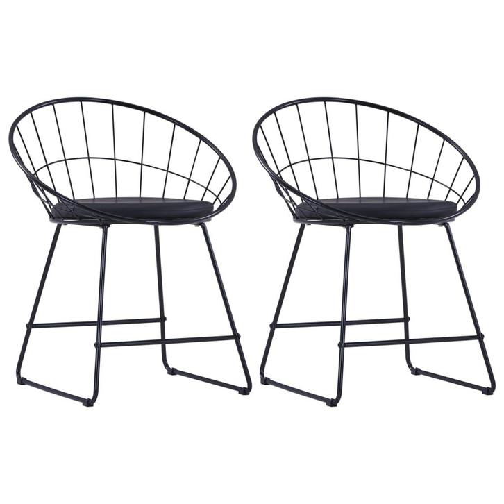 Kunstlederen Stoelen 2 Stuks | OP = OP | Slimme Deal, Huis en Inrichting, Stoelen, Zwart, Twee, Nieuw, Verzenden