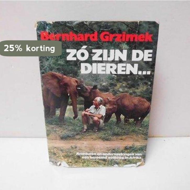Zo zyn de dieren observatie avont.ond. 9789061580508 Grzimek, Boeken, Overige Boeken, Gelezen, Verzenden