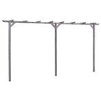 vidaXL Pergola de jardin Gris 400x40x205 cm Bois de pin, Verzenden, Neuf