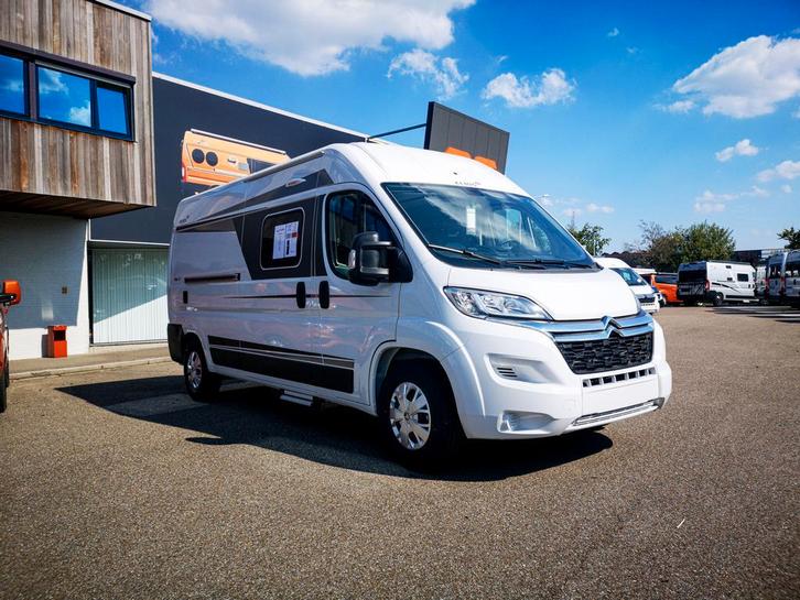 Elios 59T nieuwe campervan met daginschrijvng 69729, Caravans en Kamperen, Mobilhomes, Cassettetoilet, Handgeschakeld, Treinzit