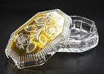 Josephinehütte Art Deco Faceted-Engraved Crystal Glass