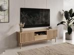 Meubella TV-Meubel Storm eiken 160 cm, Huis en Inrichting, Kasten |Televisiemeubels, Overige materialen, Verzenden, 150 tot 200 cm