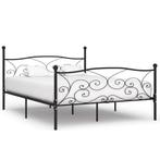 vidaXL Bedframe met lattenbodem metaal zwart 200x200 cm, Huis en Inrichting, Verzenden, Nieuw