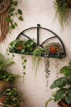 Wandrek - Art Deco Groene geëmailleerde metalen wandplank