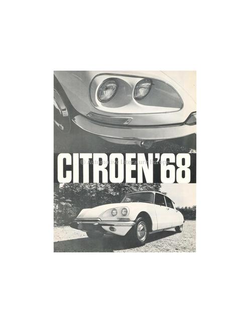 1968 CITROEN DS 21 BROCHURE ENGELS, Livres, Autos | Brochures & Magazines