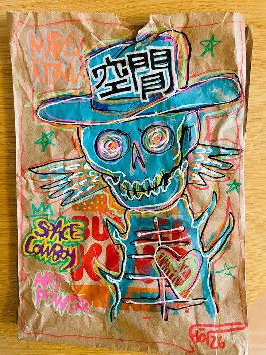 Flör (1978) - Spacecowboy Power, Antiek en Kunst, Kunst | Schilderijen | Modern