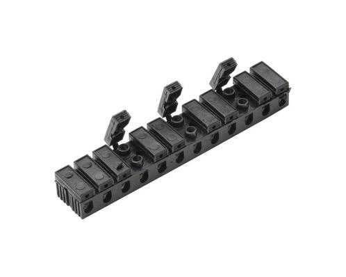 Martin Kaiser 12-Pole Terminal Block 6mm2 With Cover Black -, Doe-het-zelf en Bouw, Elektriciteit en Kabels, Verzenden