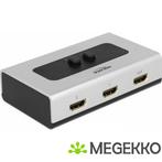 Delock 87663 Switch 4K HDMI 2 poort handmatig bidirectioneel, Computers en Software, Netwerk switches, Nieuw, Verzenden