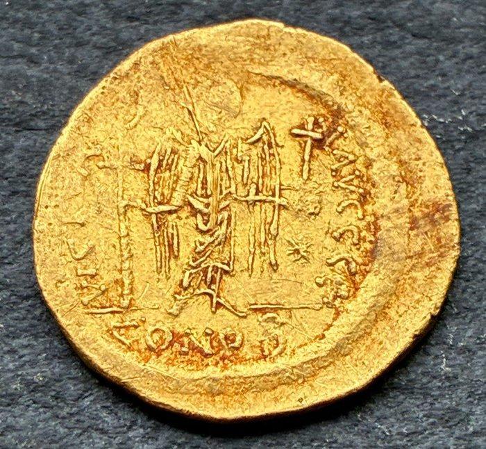 Byzantijnse Rijk. Justinianus I (527-565 n.Chr.). Solidus, Postzegels en Munten, Munten | Europa | Niet-Euromunten