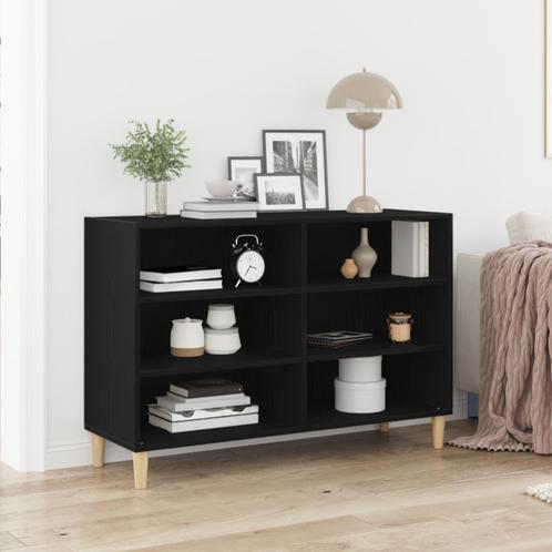 vidaXL Dressoir Zwart Eiken 103,5x35x70 cm, Huis en Inrichting, Kasten | Overige, Nieuw, Verzenden