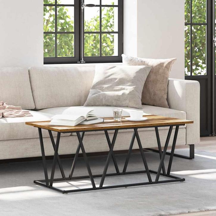 vidaXL Salontafel Oud hout 100 x 50 x 40 cm, Huis en Inrichting, Tafels | Salontafels, Nieuw, Verzenden