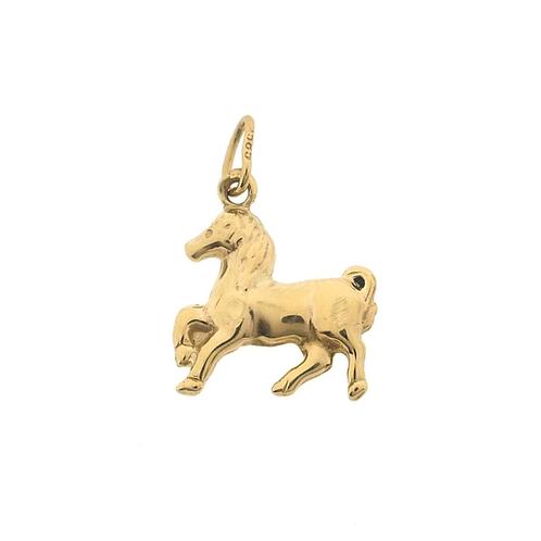 Gouden hanger van een paard (paard hanger, gouden paard), Bijoux, Sacs & Beauté, Bracelets à breloques, Enlèvement ou Envoi