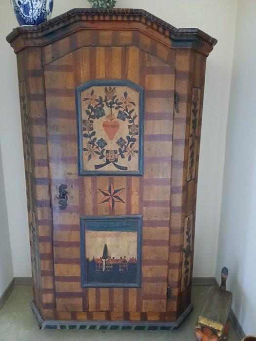 Kast - Hout, hard hout - boerenkast, Antiek en Kunst, Antiek | Overige Antiek