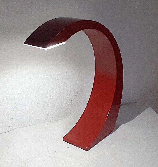 Alinea - Lampe de table - Lune rouge à moitié - Acier revêtu, Antiquités & Art, Art | Objets design