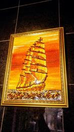 Amber Reliefbeeld - Baltisch amber - Hoogte: 45 cm -