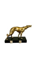 Sculpture, Lévrier greyhound - 20 cm - Marbre, Régule - 1930