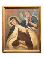 Italiaanse school (XIX) - La Transverberazione di Santa, Antiek en Kunst