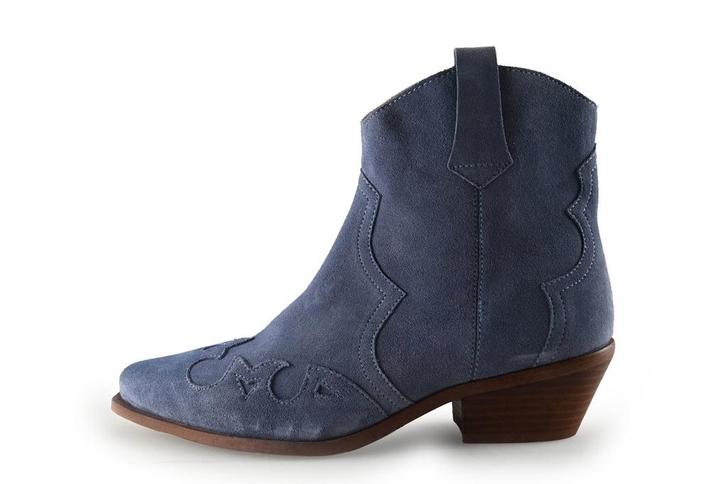 Manfield Cowboy laarzen in maat 40 Blauw, Kleding | Dames, Schoenen, Blauw, Zo goed als nieuw, Verzenden