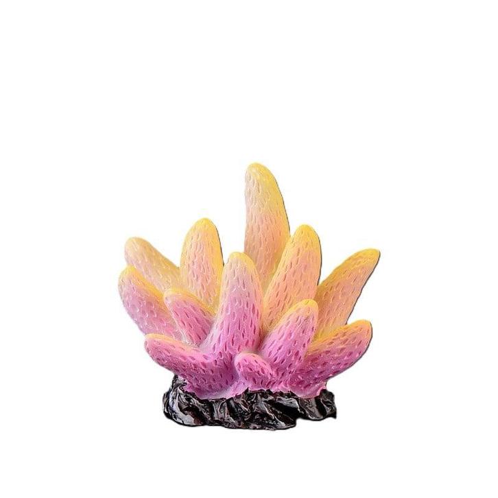 Kunstkoraal paars geel OS-277 - aquarium decoratie, Dieren en Toebehoren, Vissen | Aquaria en Toebehoren, Sierelement, Nieuw, Ophalen of Verzenden