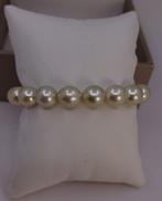 Armband Gecertificeerde gouden Zuidzee-parels - 9,4x10,3 mm, Handtassen en Accessoires, Nieuw