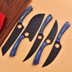 Keukenmes - Pakka wood, met de hand gevouwen staal met, Antiek en Kunst