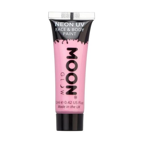 Moon Glow Pastel Neon UV Face Paint Pastel Pink 12ml, Hobby en Vrije tijd, Feestartikelen, Nieuw, Verzenden