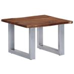 vidaXL Salontafel met natuurlijke randen 60x60x40 cm, Huis en Inrichting, Verzenden, Nieuw