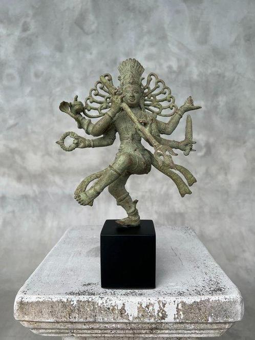Sculpture, NO RESERVE PRICE - Sculpture of a Patinated Shiva, Antiek en Kunst, Kunst | Designobjecten