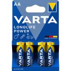 Varta Longlife power AA alkaline batterijen - 4 stuks, TV, Hi-fi & Vidéo, Photo | Accumulateurs & Batteries, Ophalen of Verzenden