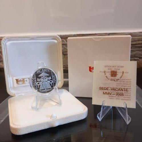 Vaticaan. 5 Euro 2005 SEDE VACANTE Proof Silver (Zonder, Postzegels en Munten, Munten | Europa | Niet-Euromunten