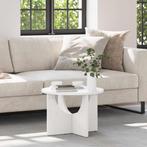 vidaXL Salontafel Wit 50 x 50 x 35 cm Massief grenenhout, Verzenden, Nieuw