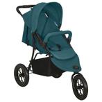 vidaXL Kinderwagen staal groen, Kinderen en Baby's, Kinderwagens en Combinaties, Verzenden, Nieuw