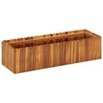 vidaXL Plantenbak verhoogd 100x30x25 cm massief acaciahout, Verzenden, Nieuw